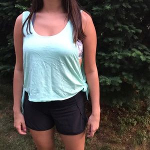 Pink (VS) Tank Top — Teal